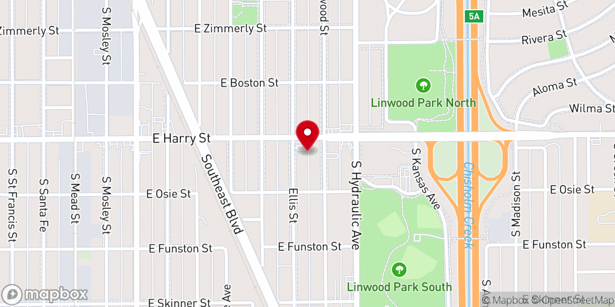 Map showing location of Linwood Church of the Nazarene