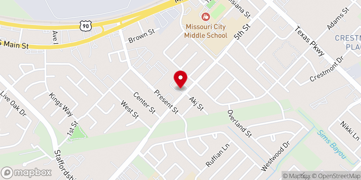 Map showing location of CityRise Church | Missouri City