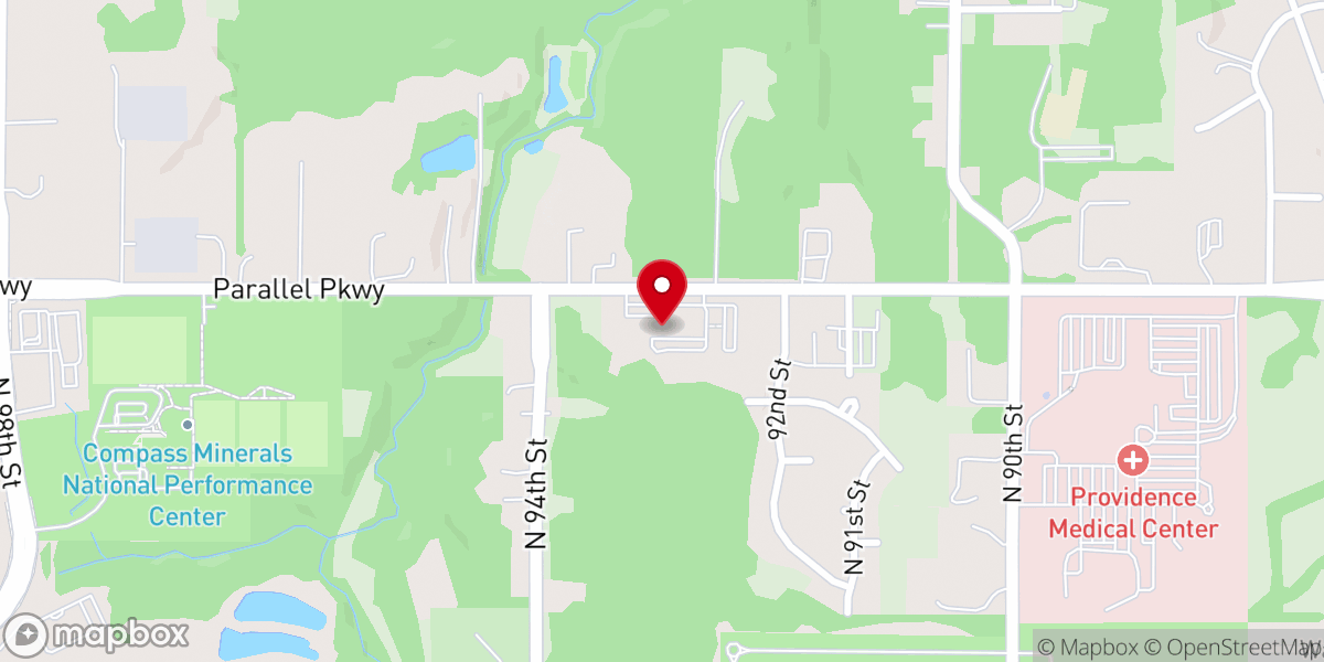 Map showing location of Oak Ridge Baptist Church