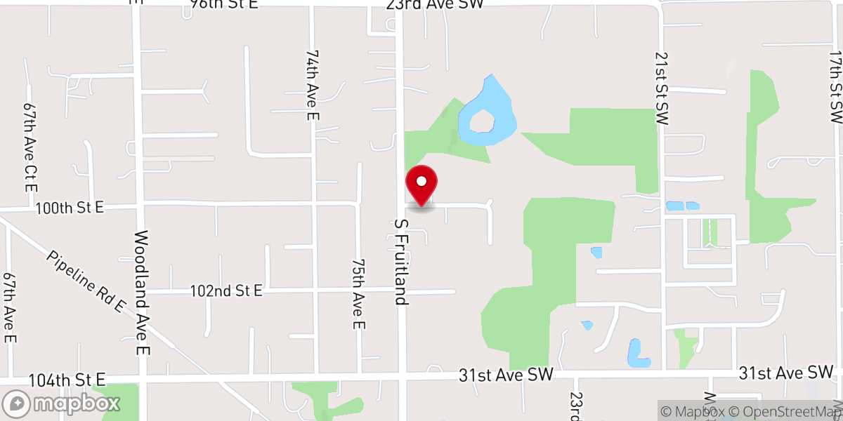 Map showing location of Fruitland Presbyterian Church
