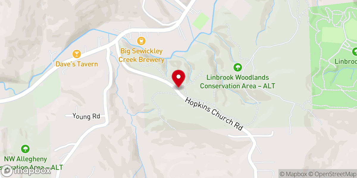 Map showing location of Linbrook Woodlands Conservation Area