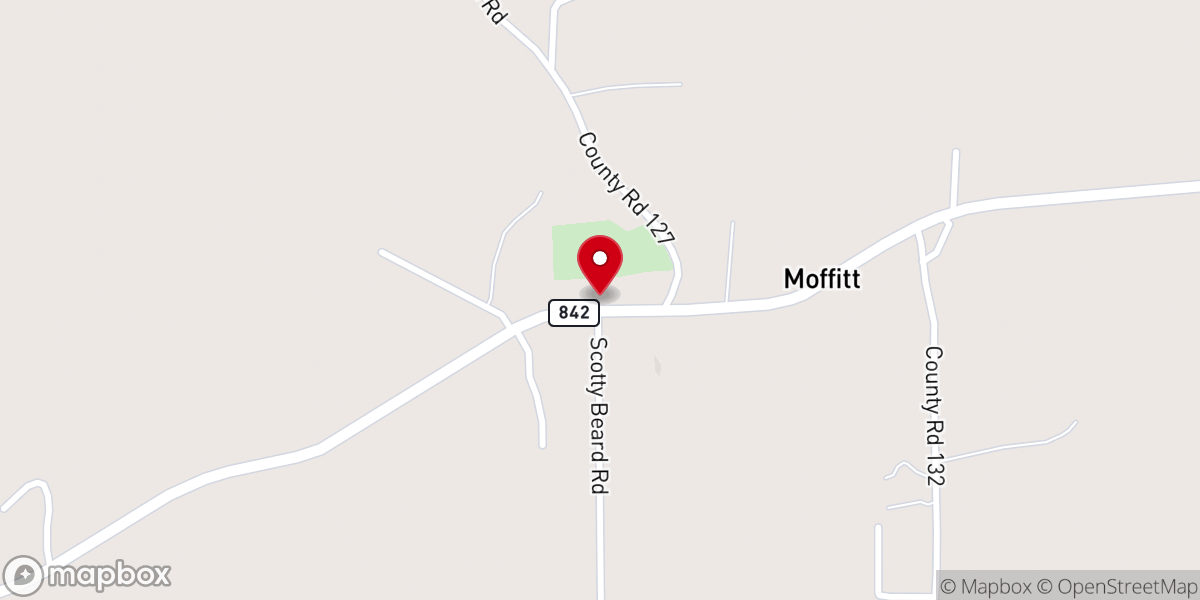 Map showing location of Mt Zion Baptist Church