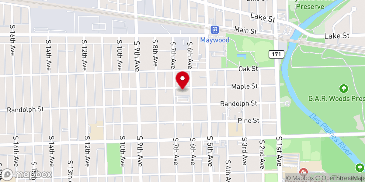 Map showing location of IGLESIA PENTECOSTAL UNIDA LATINO AMERICANA ICC