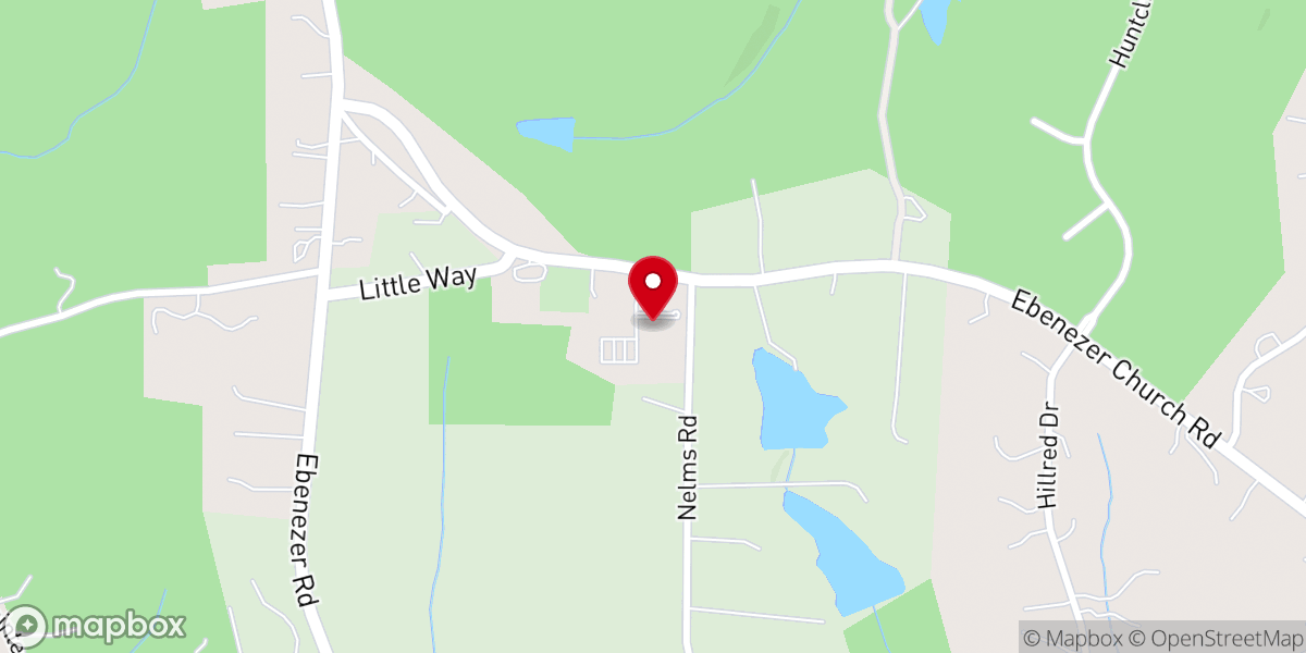 Map showing location of Cornerstone Baptist Church