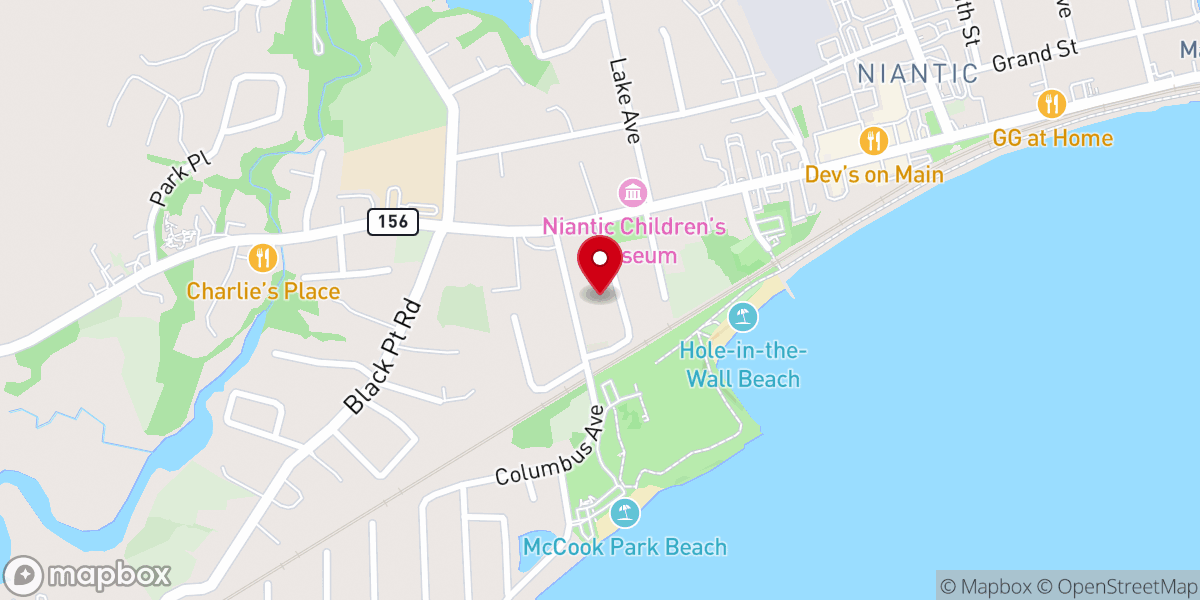 Map showing location of Saint Agnes Church