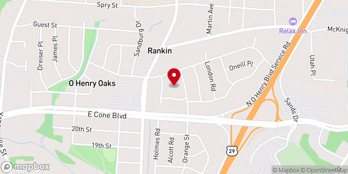 Map showing location of Resurrection fellowship united holy church