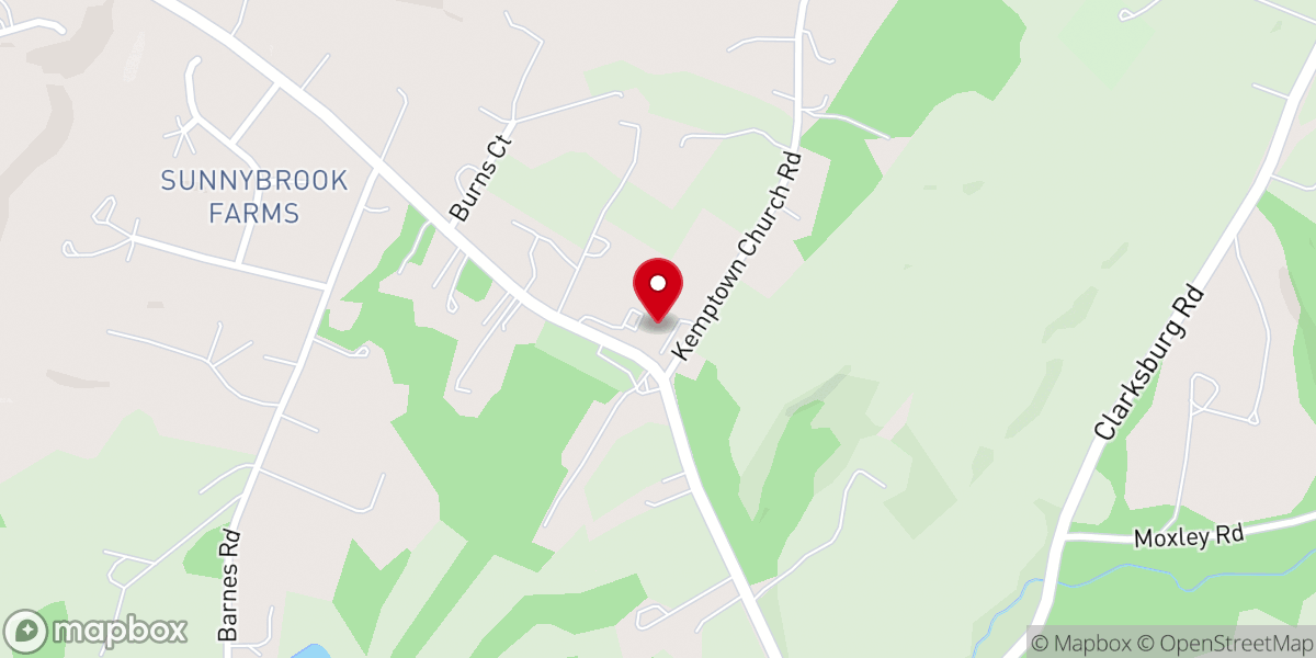 Map showing location of Bethesda United Methodist Church