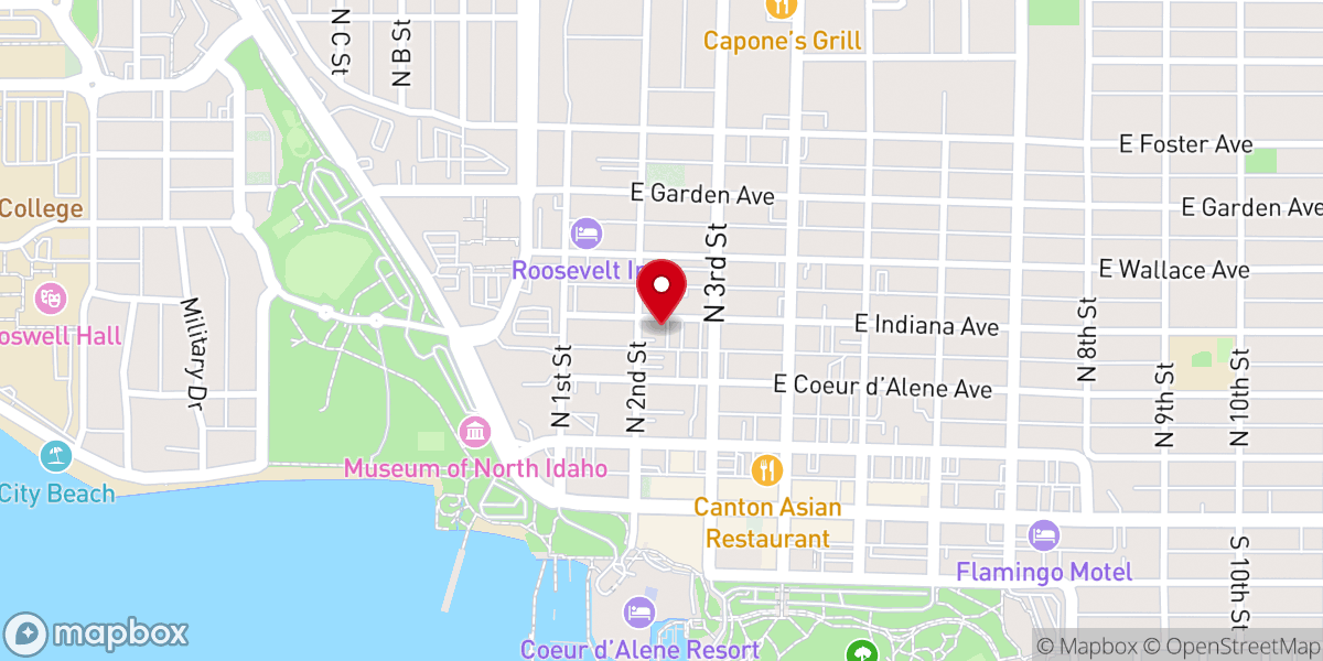 Map showing location of Fly the Coop LLC - Boutique Wedding Chapel