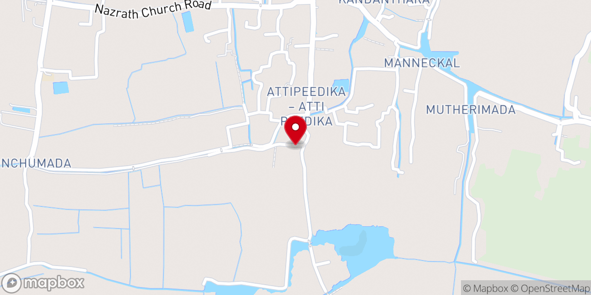 Map showing location of Pentecostal church IPC Shalom