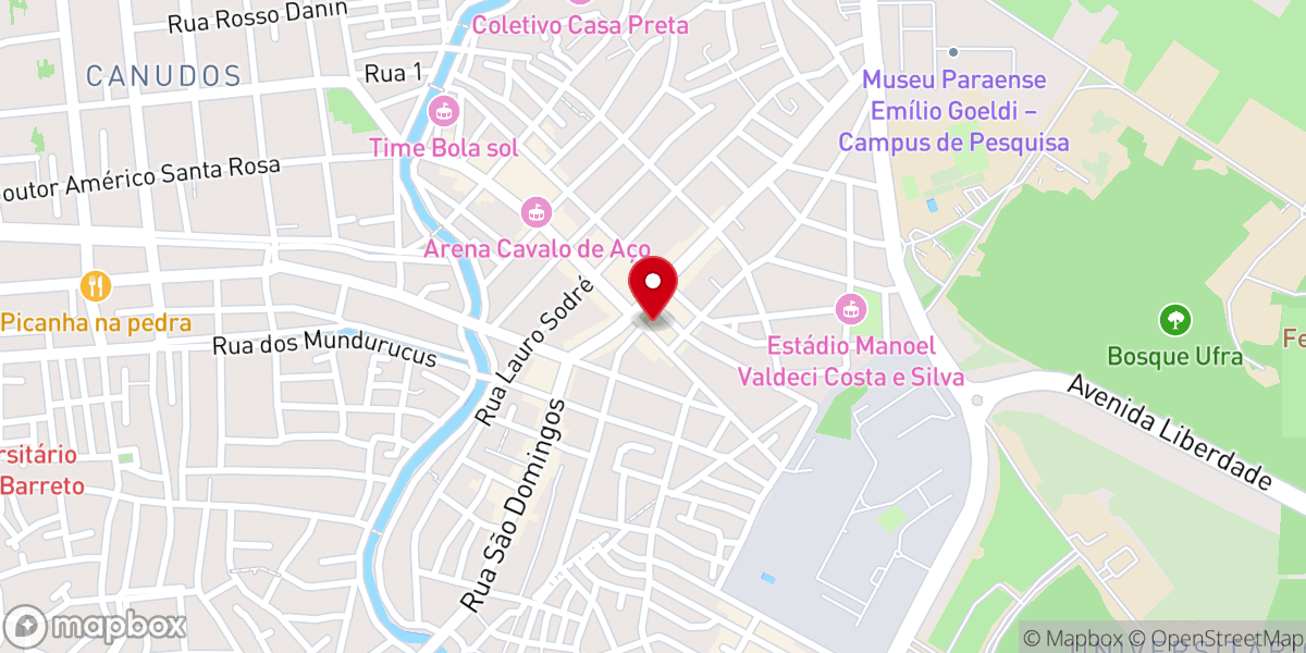 Map showing location of Paróquia São Domingos de Gusmão