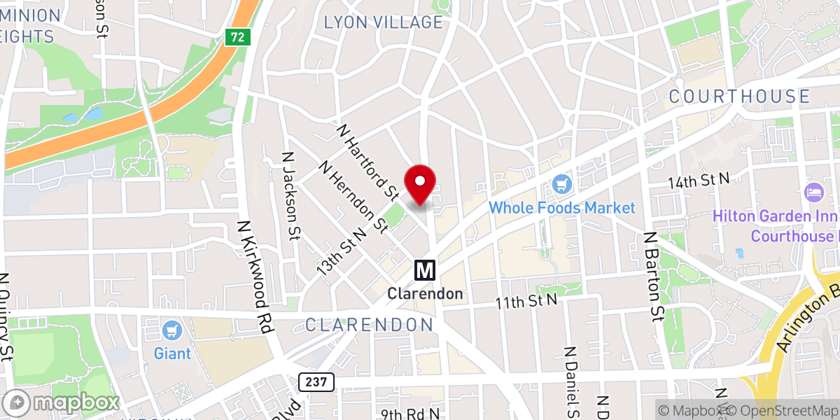 Map showing location of The Church at Clarendon