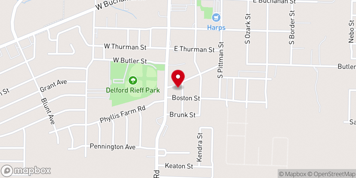 Map showing location of Washington County Milling Co