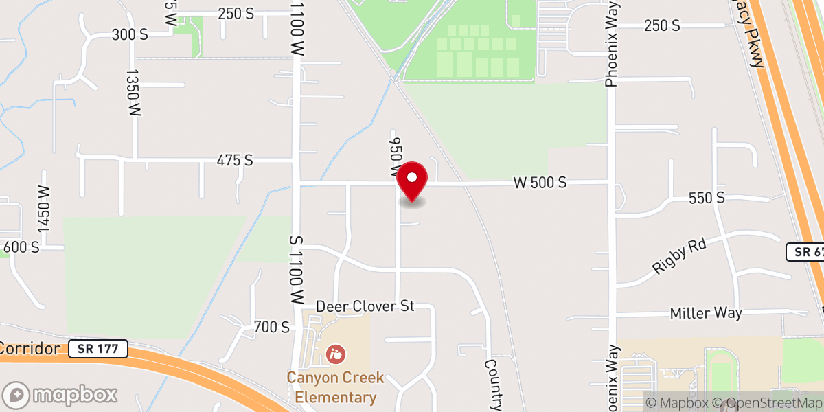 Map showing location of Country Care Assisted Living