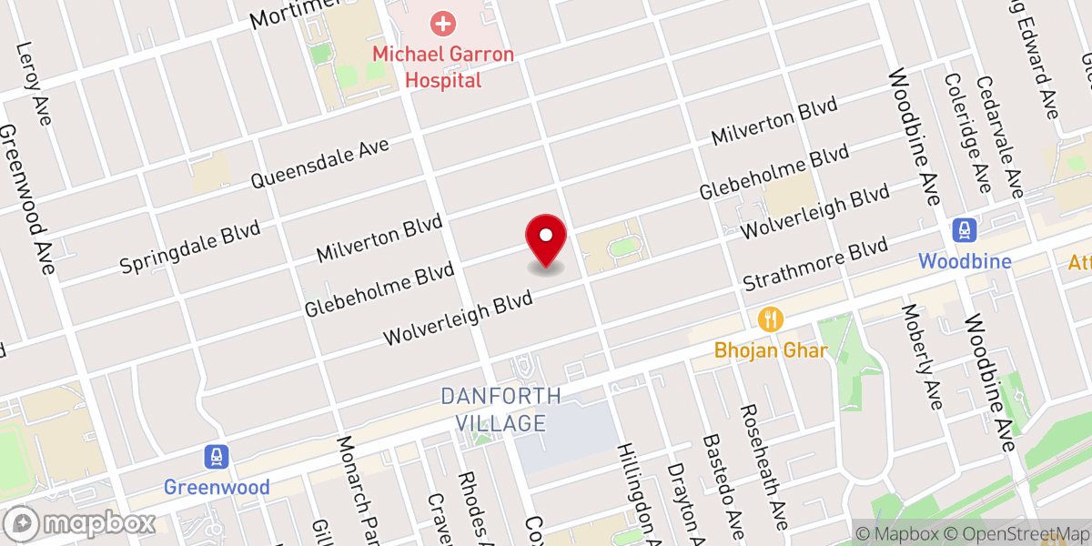 Map showing location of Kimbourne Park United Church