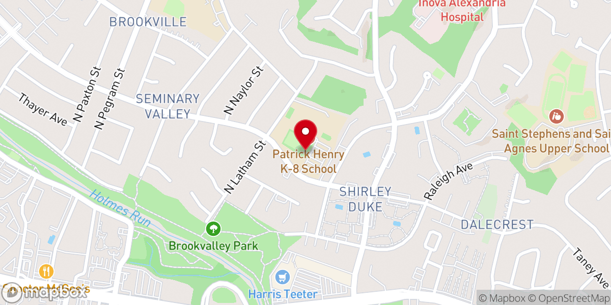 Map showing location of Heart Church