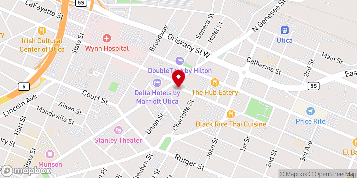Map showing location of Grace Church