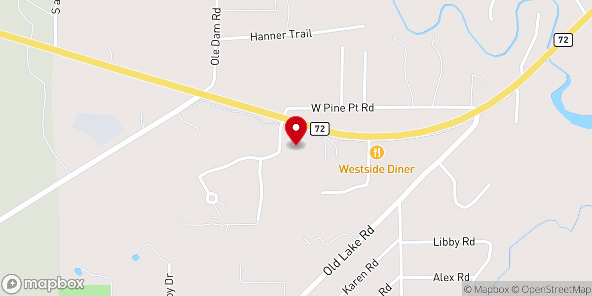 Map showing location of St Francis Thrift Shop