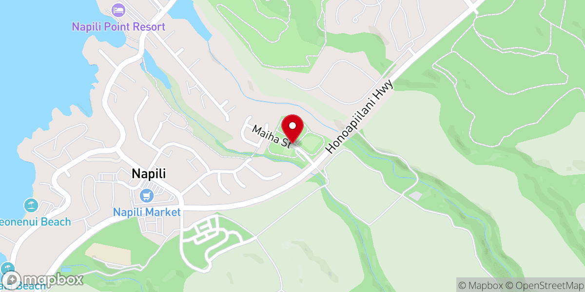 Map showing location of Napili Park