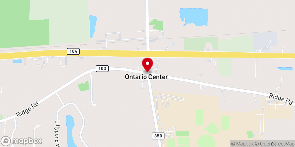 Map showing location of Ontario Center