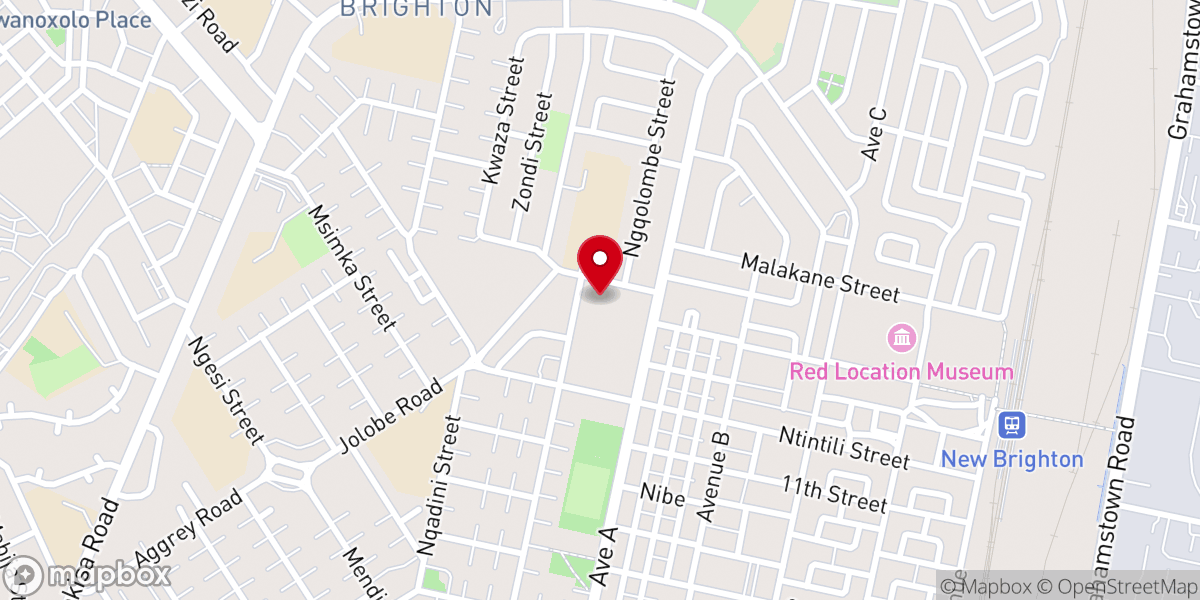 Map showing location of Holy Name Roman Catholic Church