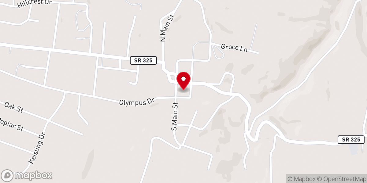 Map showing location of UCHRA Pickett County Office