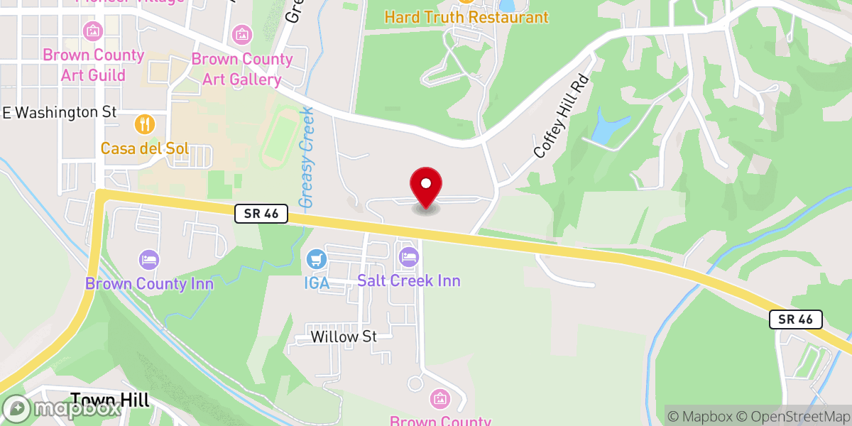 Map showing location of The Seasons Lodge