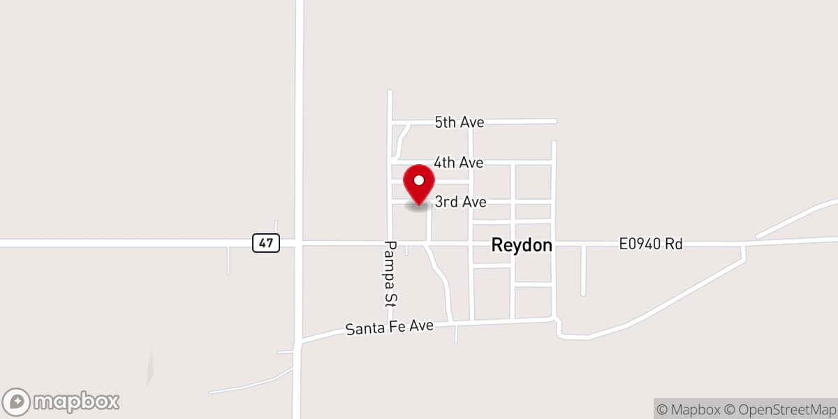 Map showing location of First Baptist Church