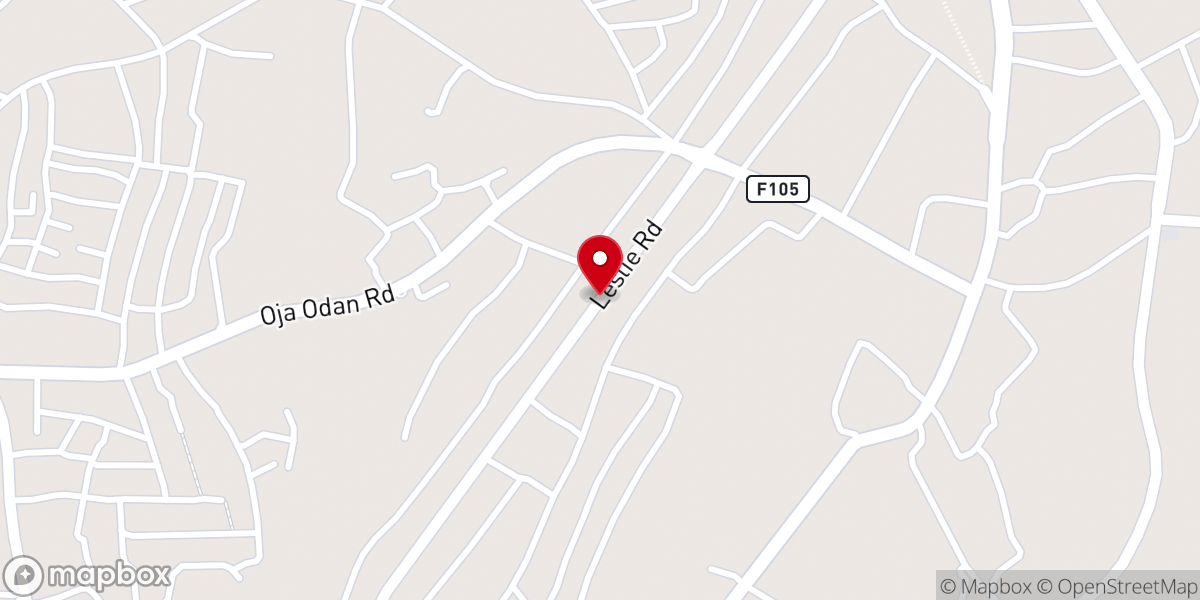 Map showing location of The Apostolic Church, Ilaro HQ