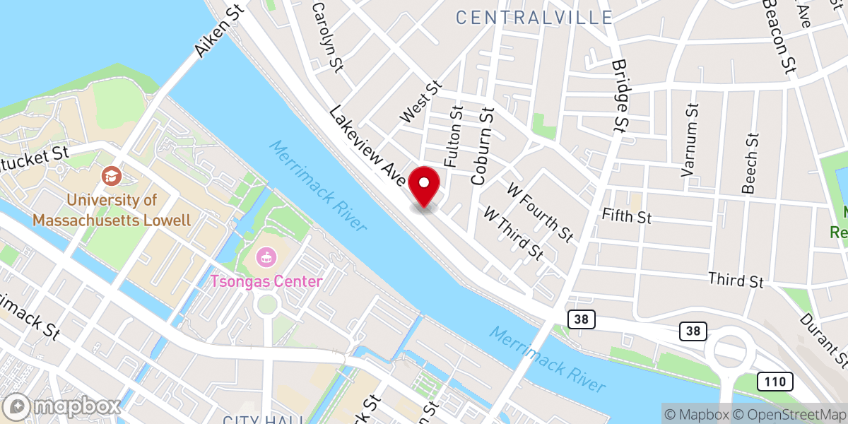 Map showing location of St. Casimir's Parish