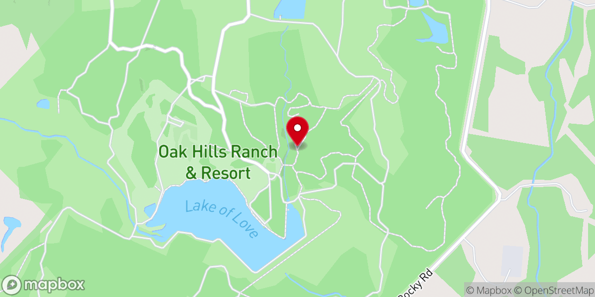 Map showing location of Oak Hills Ranch