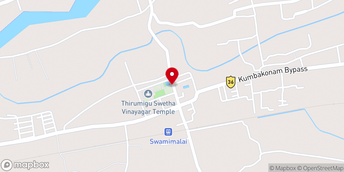 Map showing location of THIRUVALANSUZHI PILLAIYAR KOVIL SHRI VELLAI PILLAIYAR KOVIL