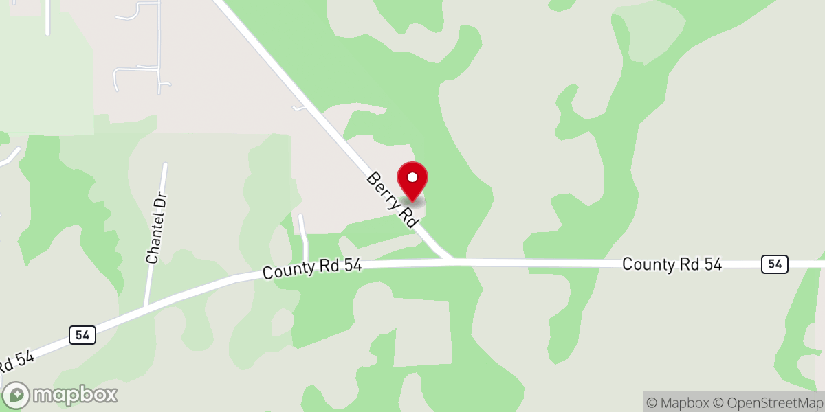 Map showing location of Grace Church of the Assemblies of God