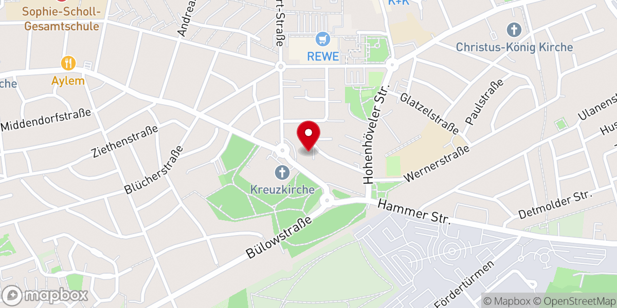 Map showing location of EFG Hamm Bockum-Hövel (Baptisten)