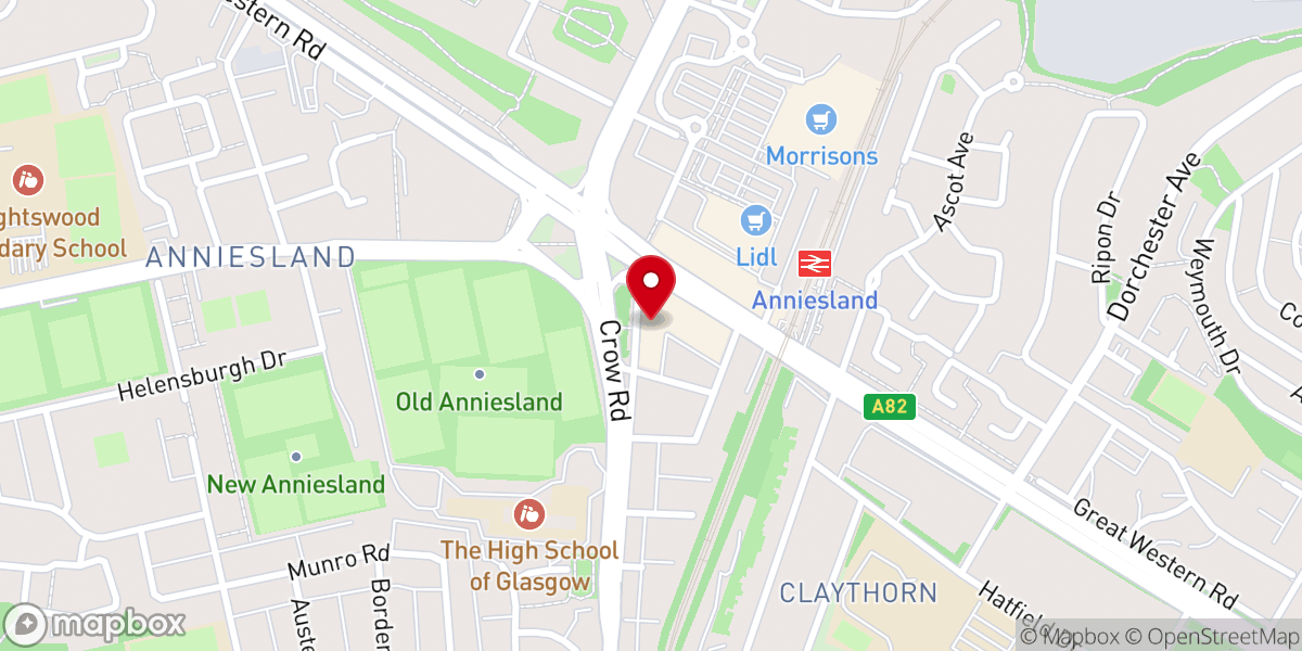 Map showing location of CHRIST CHURCH GLASGOW