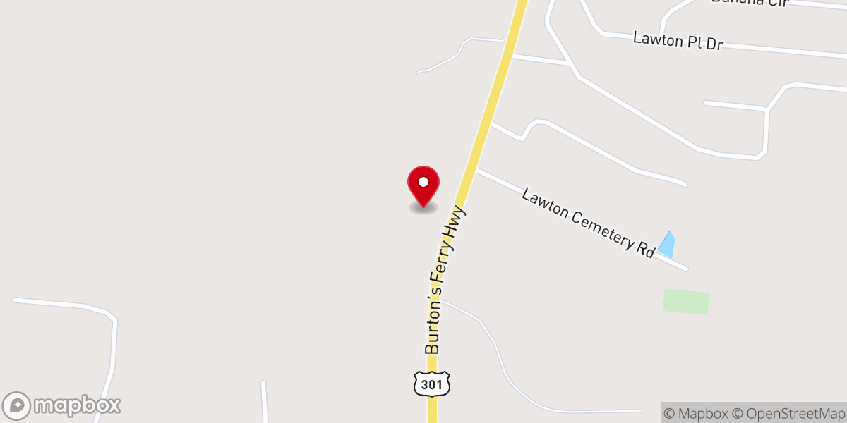 Map showing location of New Home Welcome Missionary Baptist Church