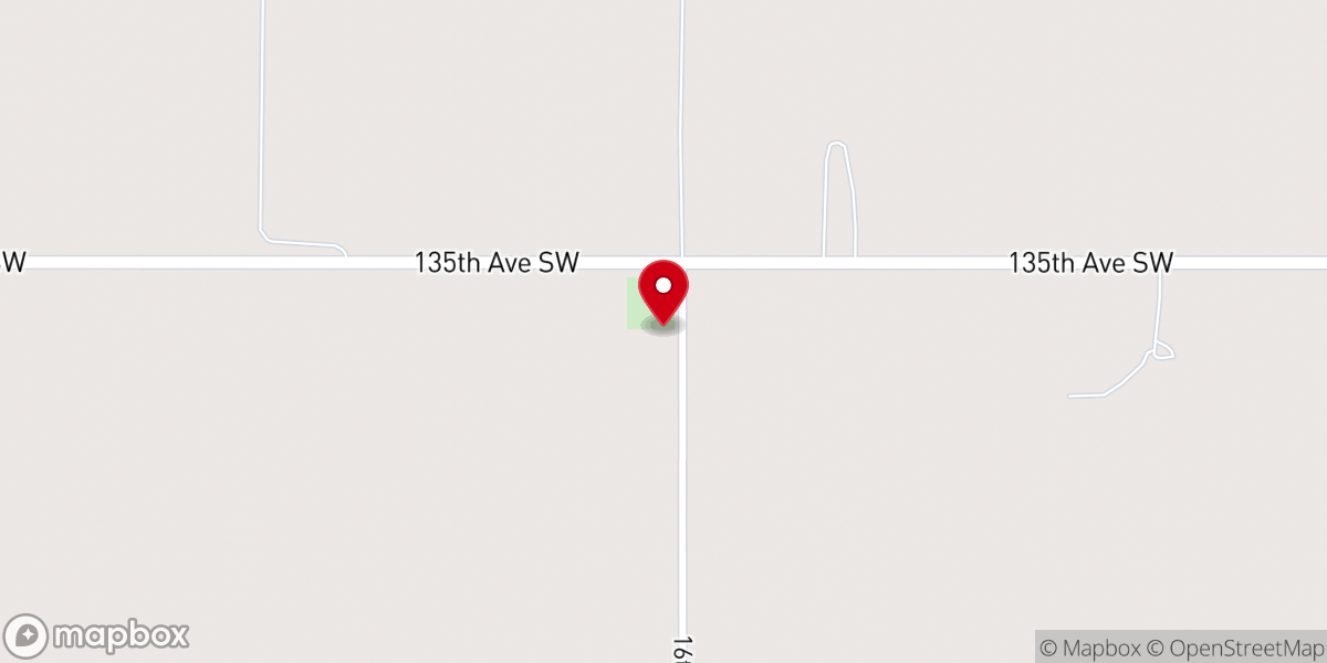 Map showing location of Saron Lutheran Church