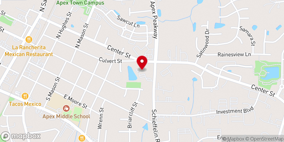 Map showing location of Ambassador Presbyterian Church