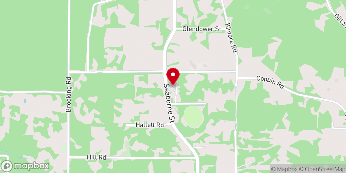 Map showing location of Parkerville Baptist Church