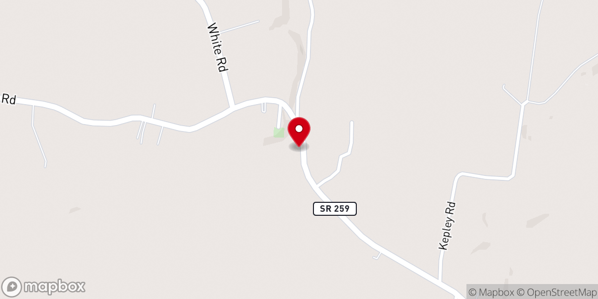Map showing location of Boilings Springs Church