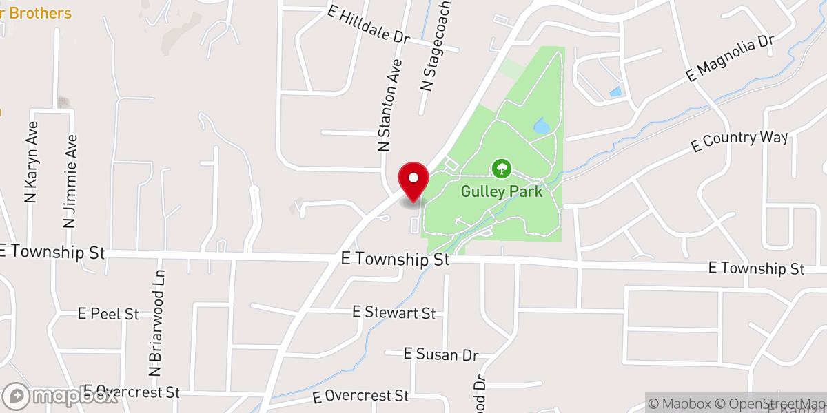 Map showing location of Old Wire Road church Of Christ