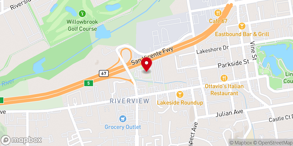 Map showing location of Rise City Church