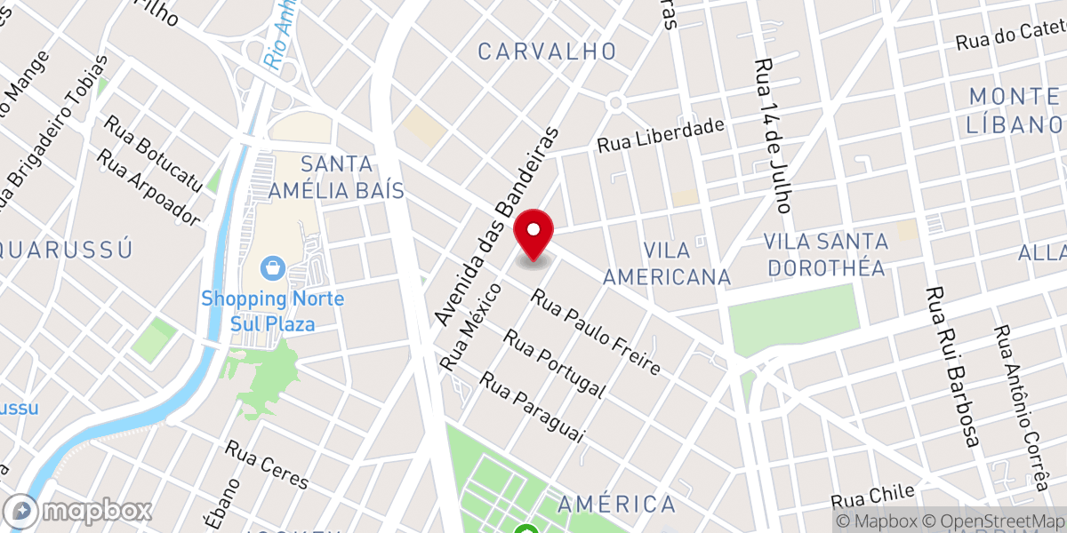 Map showing location of Santuário São Judas Tadeu