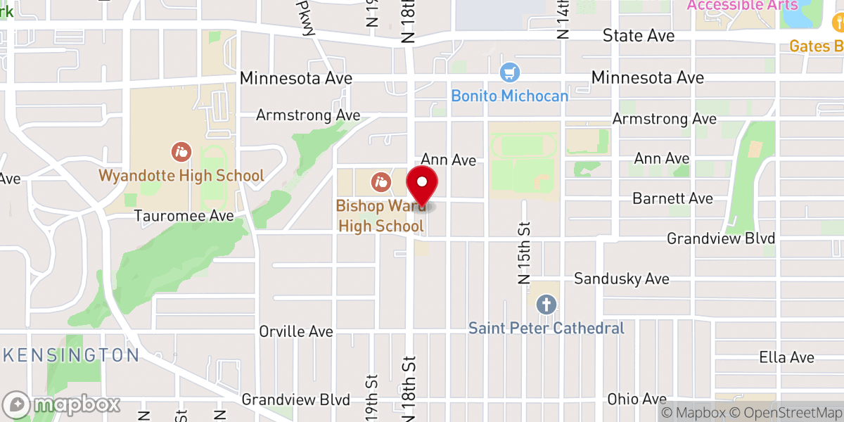 Map showing location of Macedonia Missionary Baptist Church