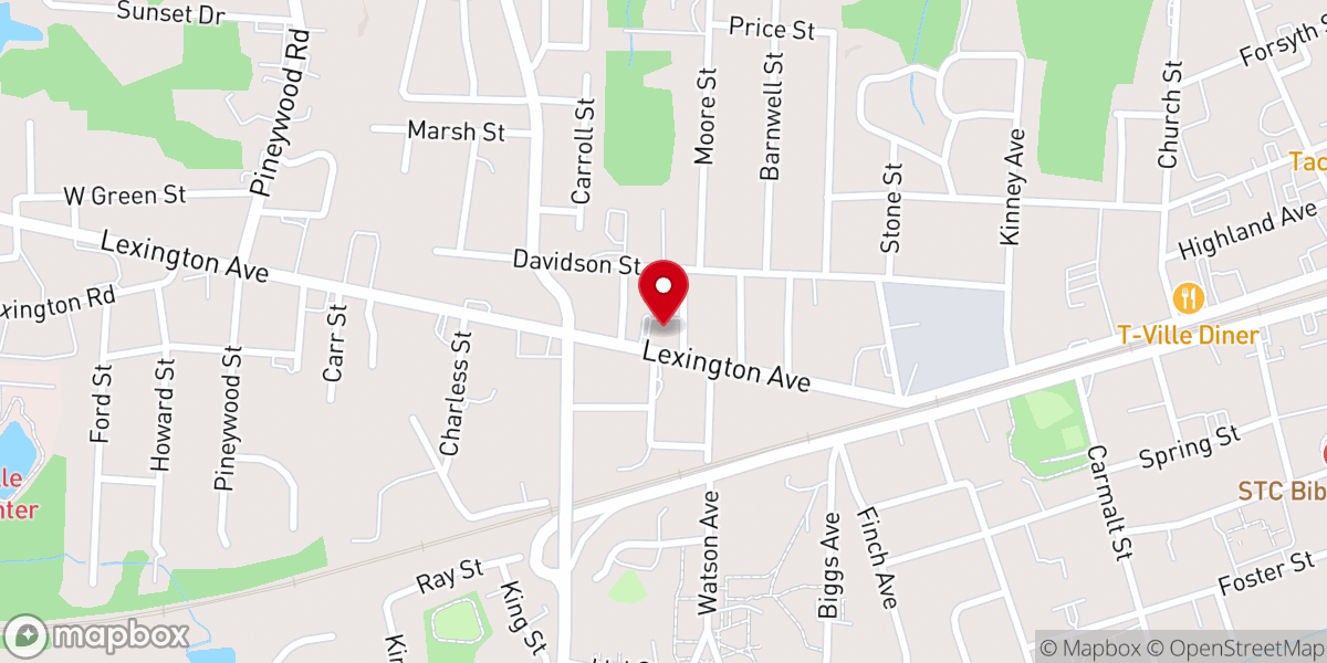 Map showing location of West End United Methodist Church