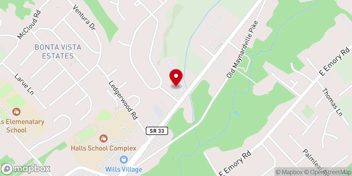 Map showing location of Christ United Methodist Church