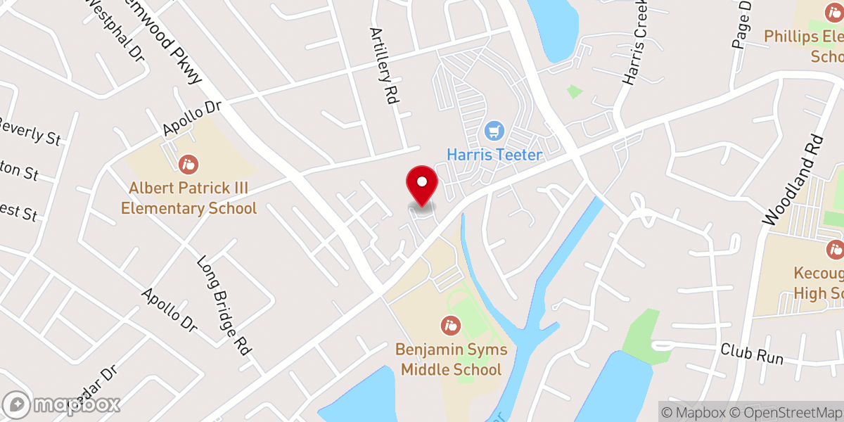 Map showing location of Langley Christian Church