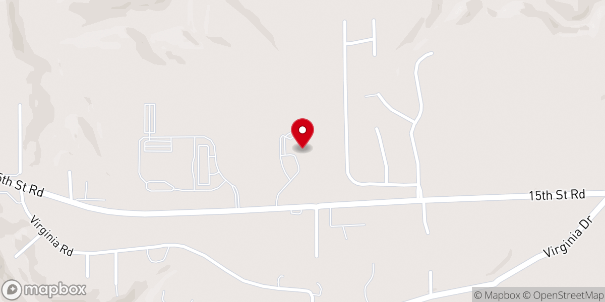 Map showing location of North Highlands Baptist Church