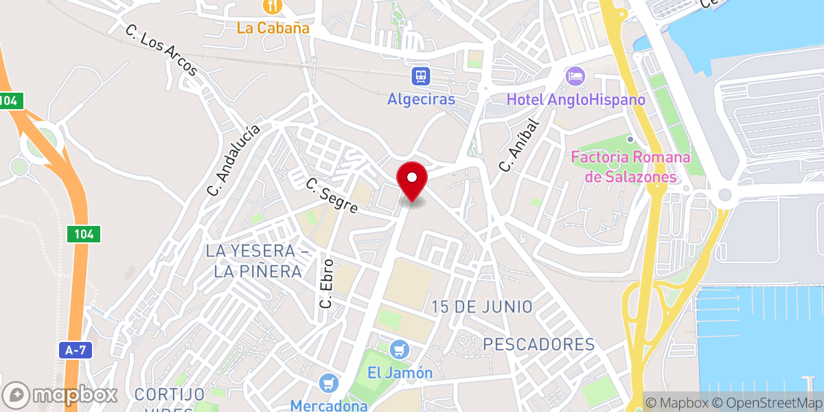 Map showing location of Vida Iglesia Cristiana