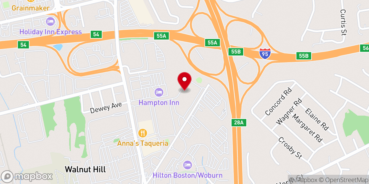 Map showing location of The Father`s House Church Boston