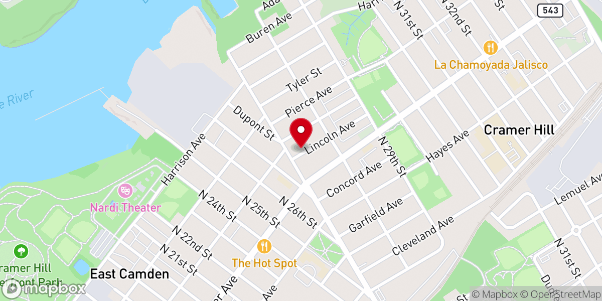 Map showing location of First Spanish Church-Nazarene